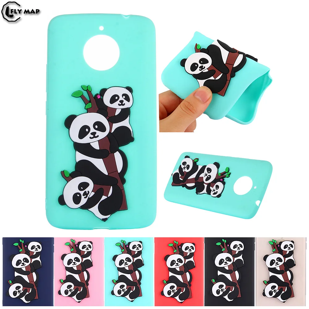 Panda Case for Motorola Moto E4 Plus XT1771 TPU Soft Silicone protective phone Cover Shell for Moto E4Plus XT 1771 Fitted Case