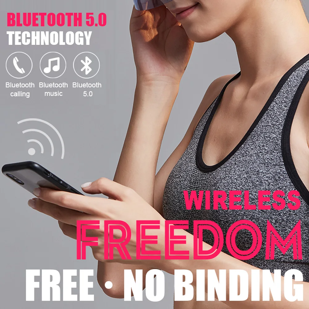 BH128 Беспроводные Bluetooth 5 0 наушники с костной проводимостью для спорта на открытом