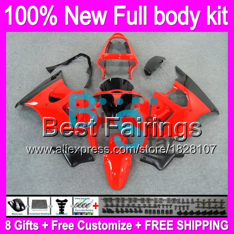 

Fairing For glossy red KAWASAKI NINJA ZZR600 05 06 07 08 ZZR 600 636 ZZR-600 5B33 2005 2006 new red black 2007 2008 +decal