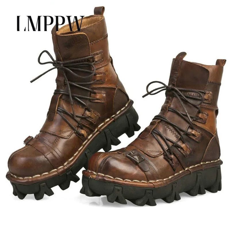 Luxury Brand Genuine Leather Military Boots Men Tactical Boots Army