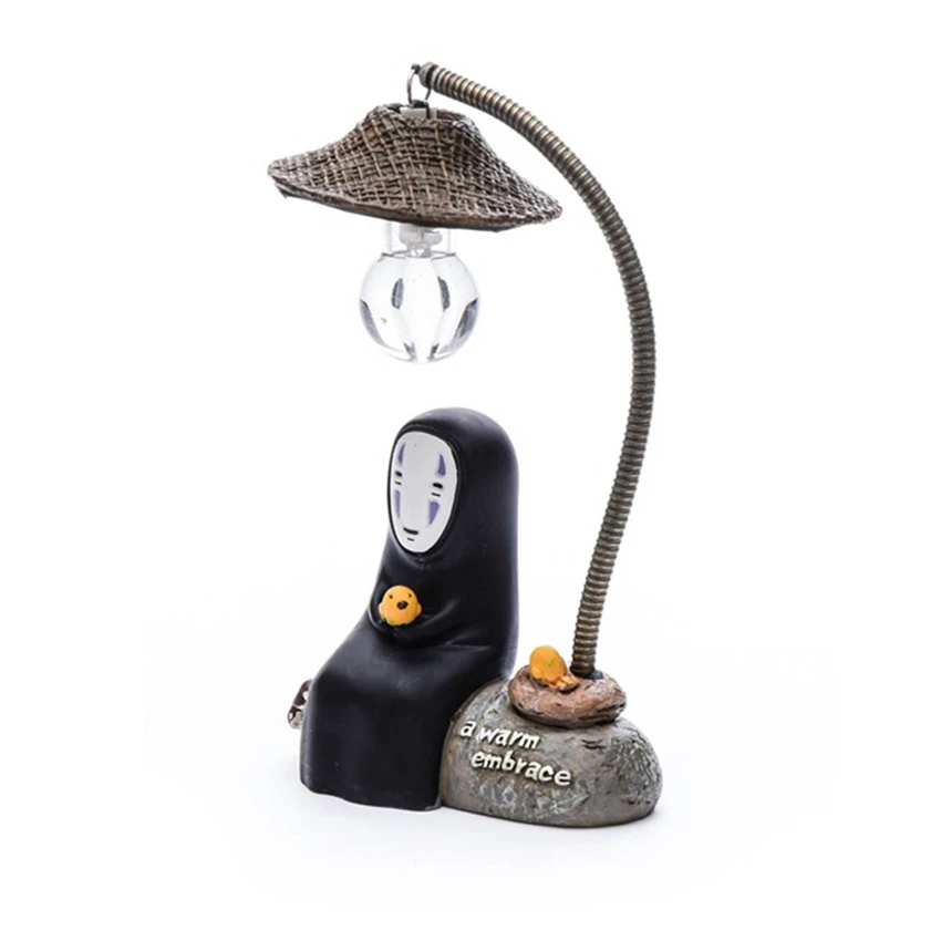Table Kids Toy Decor Lamp Japanese Anime Studio No Face Cartoon Character LED Night Light Doll Spirited Away Resin Action Figure Table Kids Toy Decor Lamp Japanese Anime Studio No Face Cartoon Character LED Night Light Doll Spirited Away Resin Action Figure