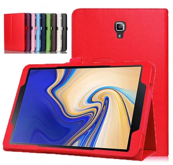 

Lichi Style Tablet Cover Tablet Case For Samsung Galaxy Tab S4 10.5 Inch T830 SM-T835 PU Leather Smart Case Stand Sleep Wake UP