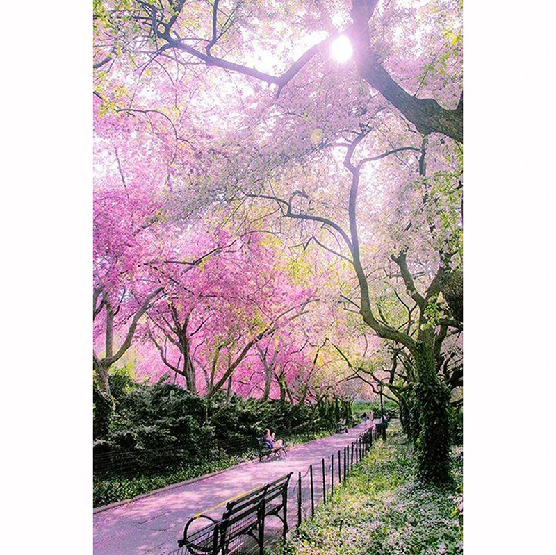 

full diamond embroidery,5d diy diamond painting,cross stitch,Beautiful Garden,diamond mosaic,children room decoration,gift