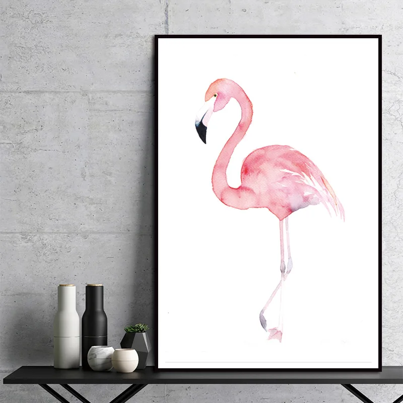 Watercolor-Flamingo-Canvas-Art-Print-Painting-Poster-Wall-Pictures-for-Home-Decoration-Giclee-Print-Wall-Decor (3)