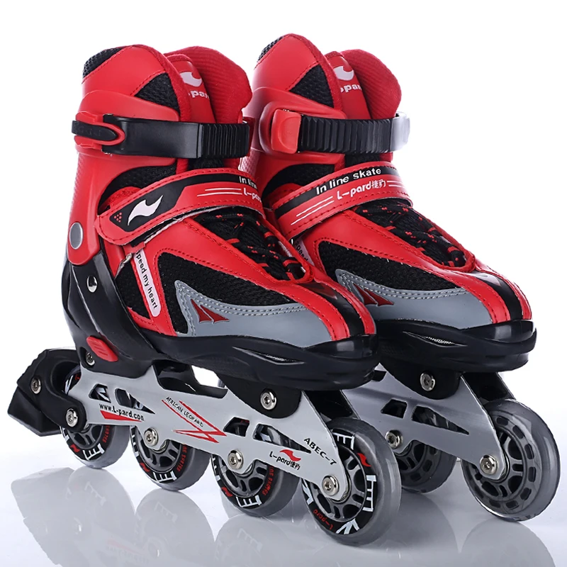 Adult kids Inline Skates shoes with hook and loop, ABEC 7 bearing adult