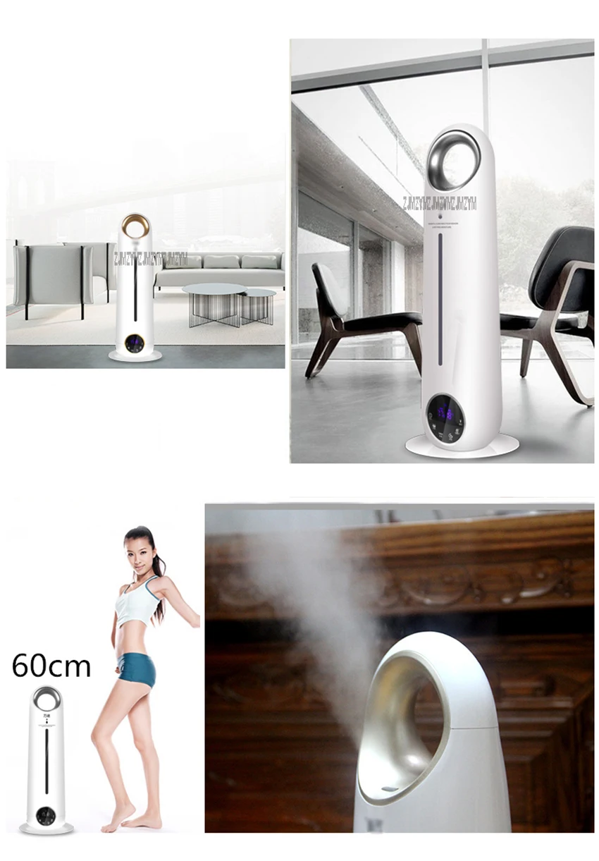 Напольный увлажнитель воздуха 4L резервуар для воды 280 мл/ч Humidificador Автоматическая мощность от отрицательных ионов Mute Кондиционер
