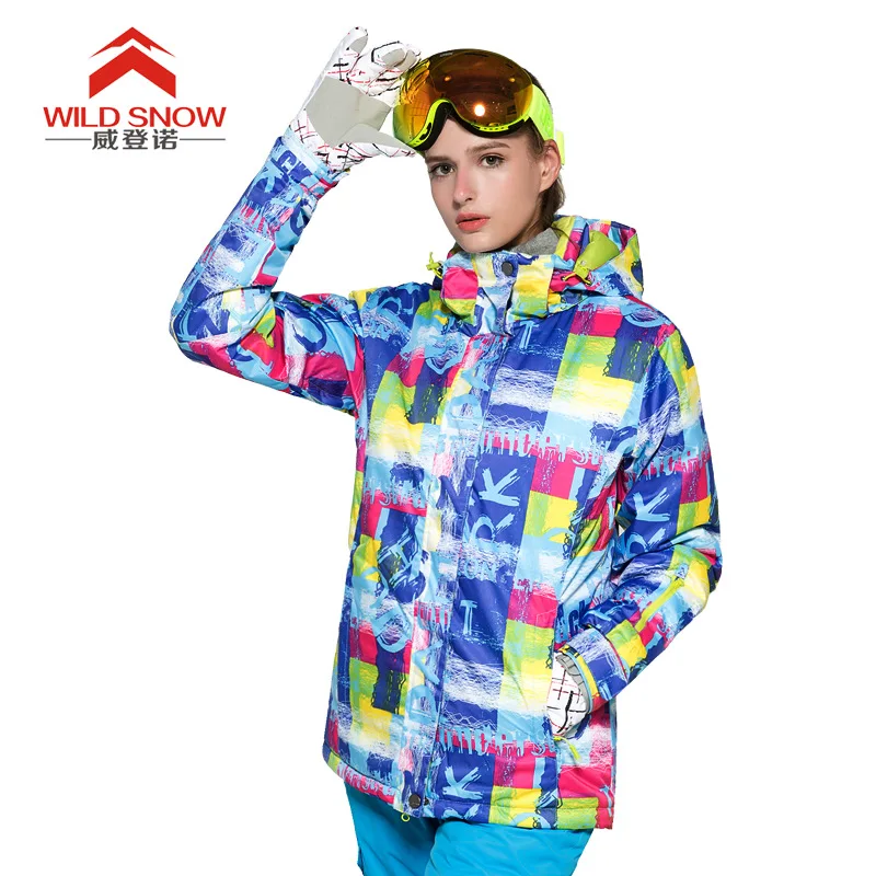 

Women's Winter Outdoor Windproof Warm Ski Clothing Sports Mountaineering Waterproof Sweat-absorbent Padded Jacket