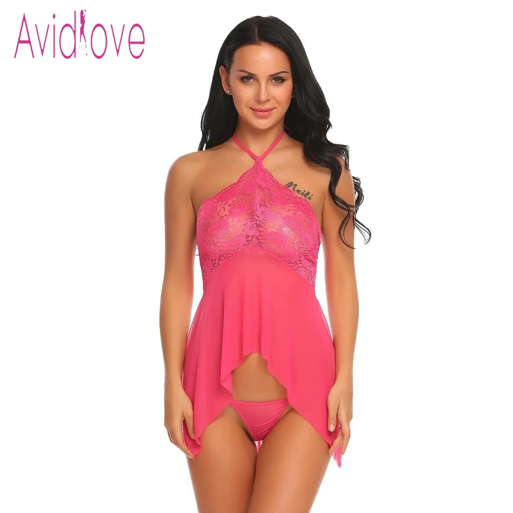 Avidlove женское нижнее белье сексуальное эротическое платье Babydoll Прозрачная