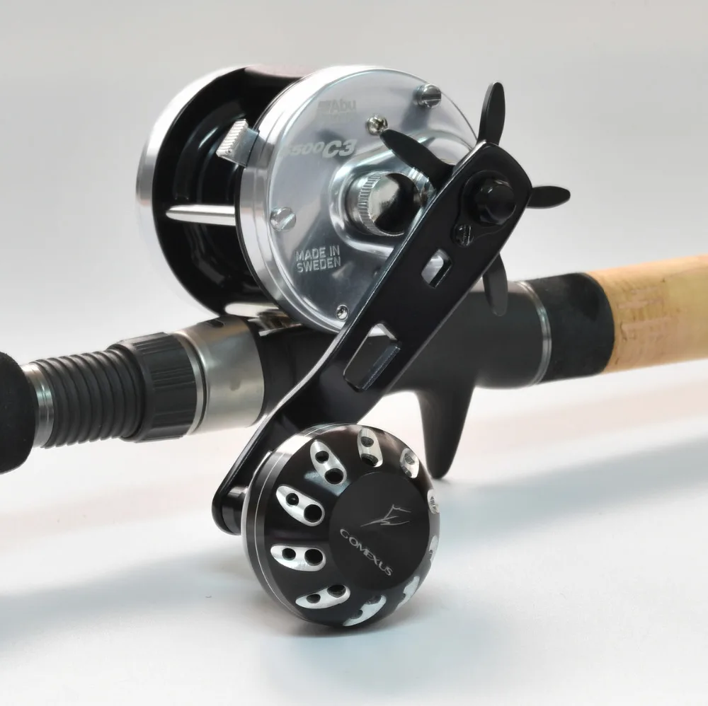 Gomexus Power Reel Handle For Abu Garcia Ambassadeur C3 CS Daiwa Round Reel 8*5mm Handle 95mm As Description