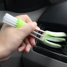 Лучшие 1 шт. шайба автомобиля из микрофибры автомобиль щетка для очистки для Кондиционер чистых компьютер чистым инструменты жалюзи Duster автомобиля уход