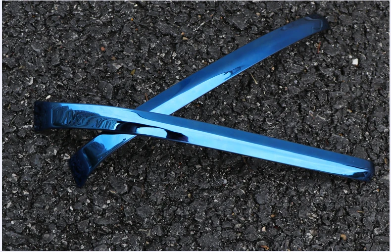 Lsrtw2017 нержавеющая сталь заднего вида автомобиля chrome планки для renault kadjar koleos - Название цвета: blue