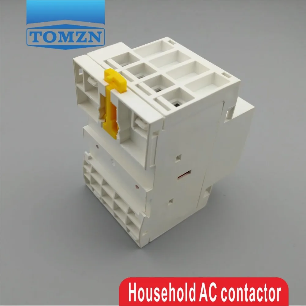 TOCT1 4P 63A 2NC 2NO 220V Катушка 400V~ 50/60HZ Din rail бытовой ac Контактор В соответствии с стандартом