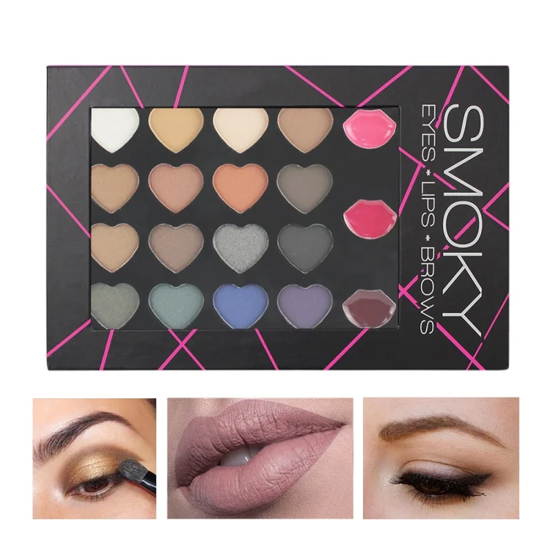 Buy Professional Makeup Set Palette 3 In 1 Eyebrow