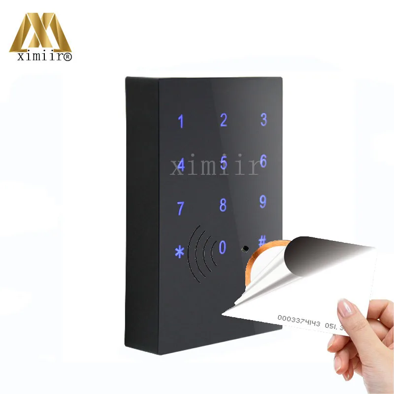 

ZK KR702 IP65 Waterproof Smart Card Reader With Keypad And Led Wiegand26 Touch Key RFID Card Reader For Access Control System