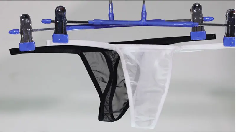 Low-Rise Ice Silk Transparent Black Sexy Panties Women Thongs And G Strings Micro Thong Bragas Mujer Underwear Lingerie Briefs