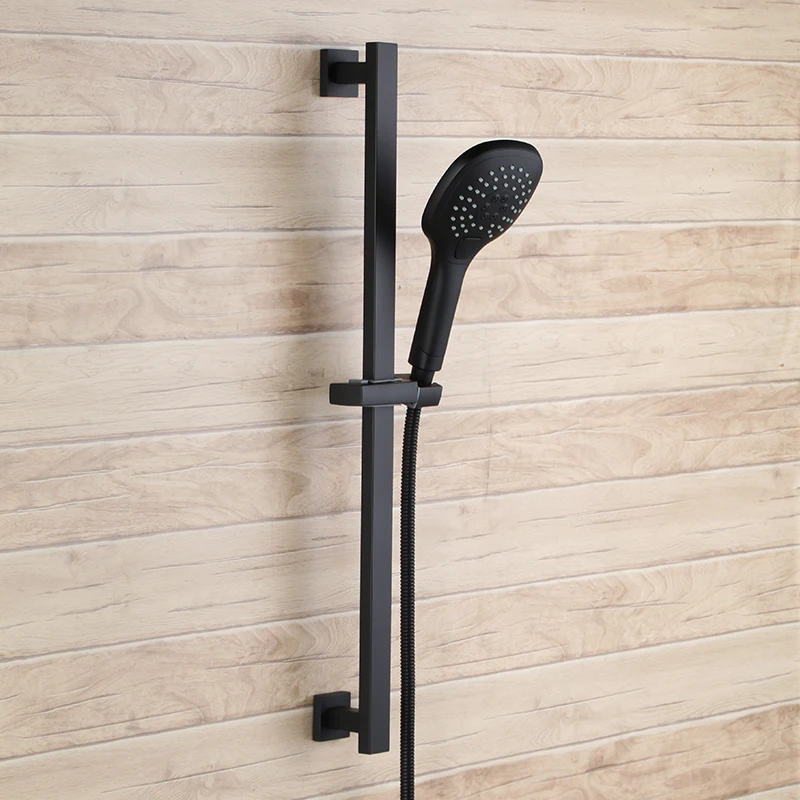 Matte Black Metal SUS304 Stainless Steel strong round 3 functions large area Hand Shower Head