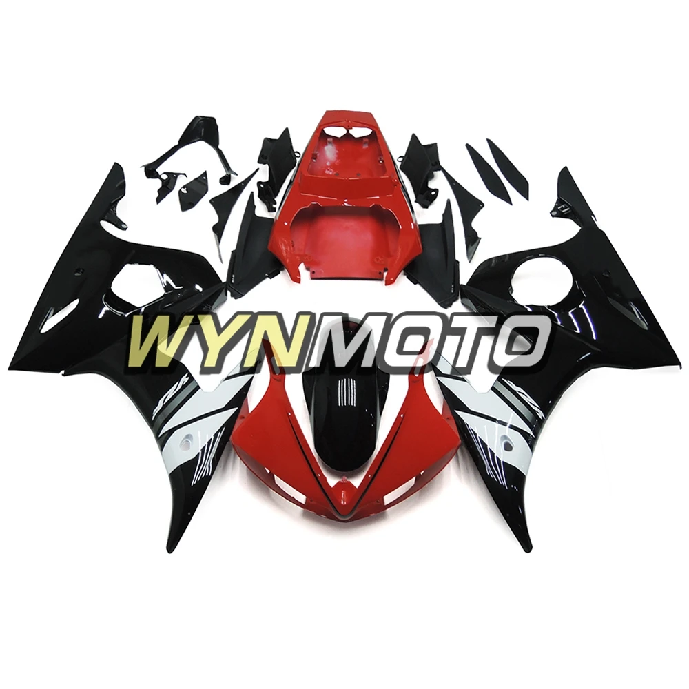 

Complete Fairings Kit For Yamaha R6 03-04 2003 2004 Injection ABS Plastics Bodywork Motorcycle Cowlings Frames Red Black Panels