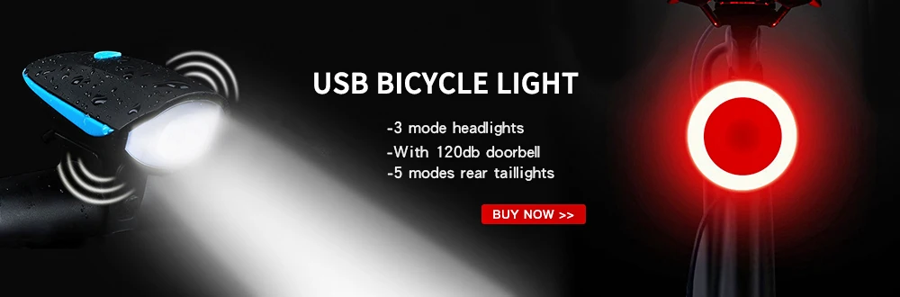 Perfect 4 Mode USB Bicycle Light Lamp & Bike Computer 6 Mode Horn Flashlight Cycle Bike Speedometer Led Front Lights Cycling Headlight 0
