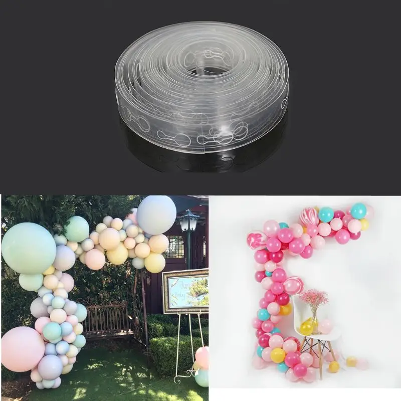 

Shape class 5m Balloon Chain 110 Holes Balloon Accessories Wedding Birthday Party Decorations Fence Clips Backgrounds