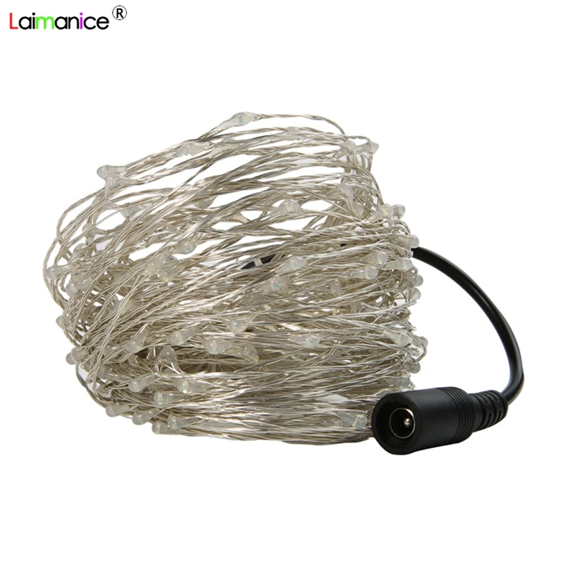 

DC 12V 50M 500led String Lights Fairy Light Christmas Decoration With Plug Wedding Party Lamp Copper Wire Garland Lighting Xmas