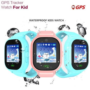 

New GPS Smart Watch for kids IP67 waterproof GPS tracking Watch swimming camera children Watch touch Screen SOS Call For IOS