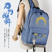 Игры Touken Ranbu онлайн cos Mikazuki Munechika kogitsunemaru косплей Печать Ткань Оксфорд shoulderbag Аниме игры рюкзаки