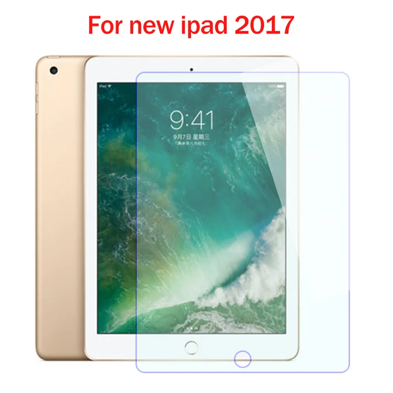 

5pcs Screen Protector For New iPad 2017 Tempered Glass For New iPad Pro 9.7" 2018 Screen Protective Film For iPad Air 1 2 Glass