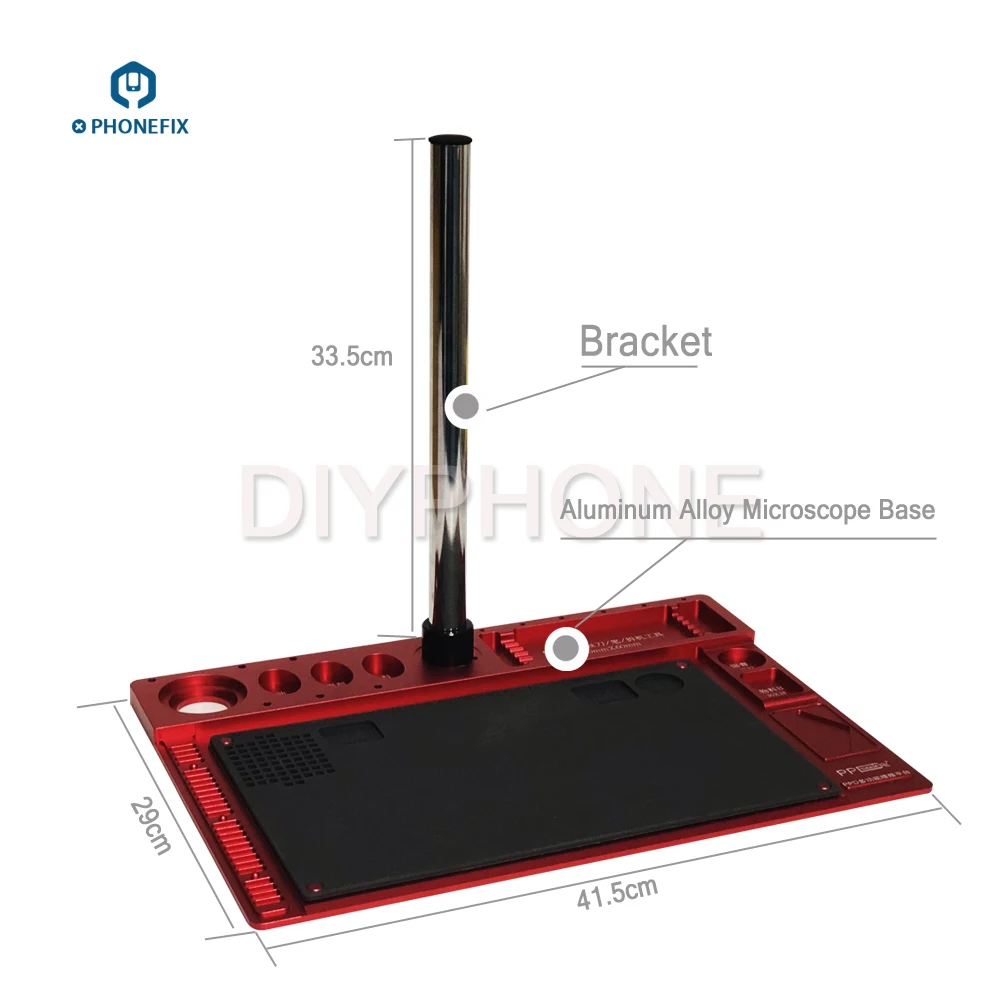 microscope fixed base integrated aluminum alloy mat