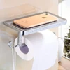 Aluminum alloy Antique fashion bronze and silver toilet paper holder bathroom mobile holder wc rod toilet paper holder ► Photo 2/6
