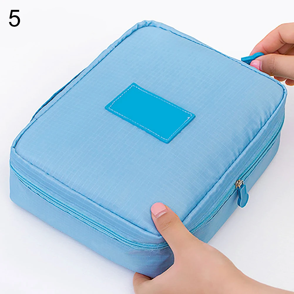Multifunctional Cosmetic Toiletries Storage Bag Travel Makeup Organizer Pouch (5)