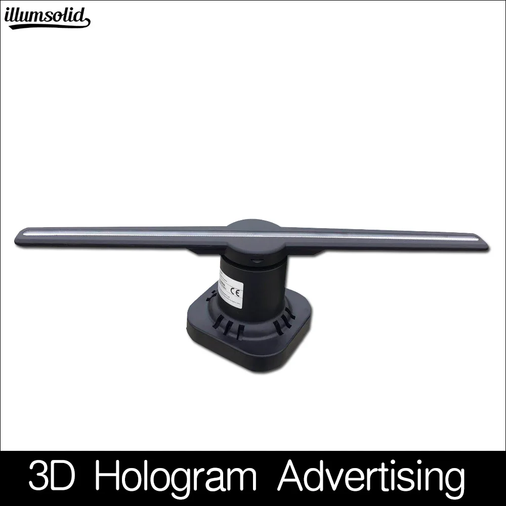 3d hologram logo projector Advertising led holographic display fan