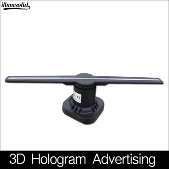 

3d hologram logo projector Advertising led holographic display fan
