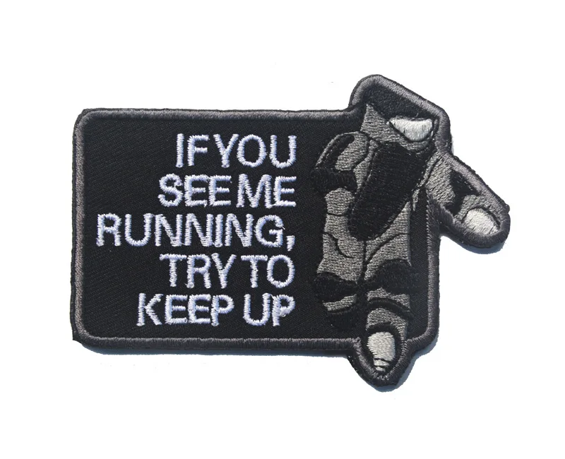 EOD IF YOU SEE ME RUNNING военная армия тактические вышитые нашивки для одежды эмблема