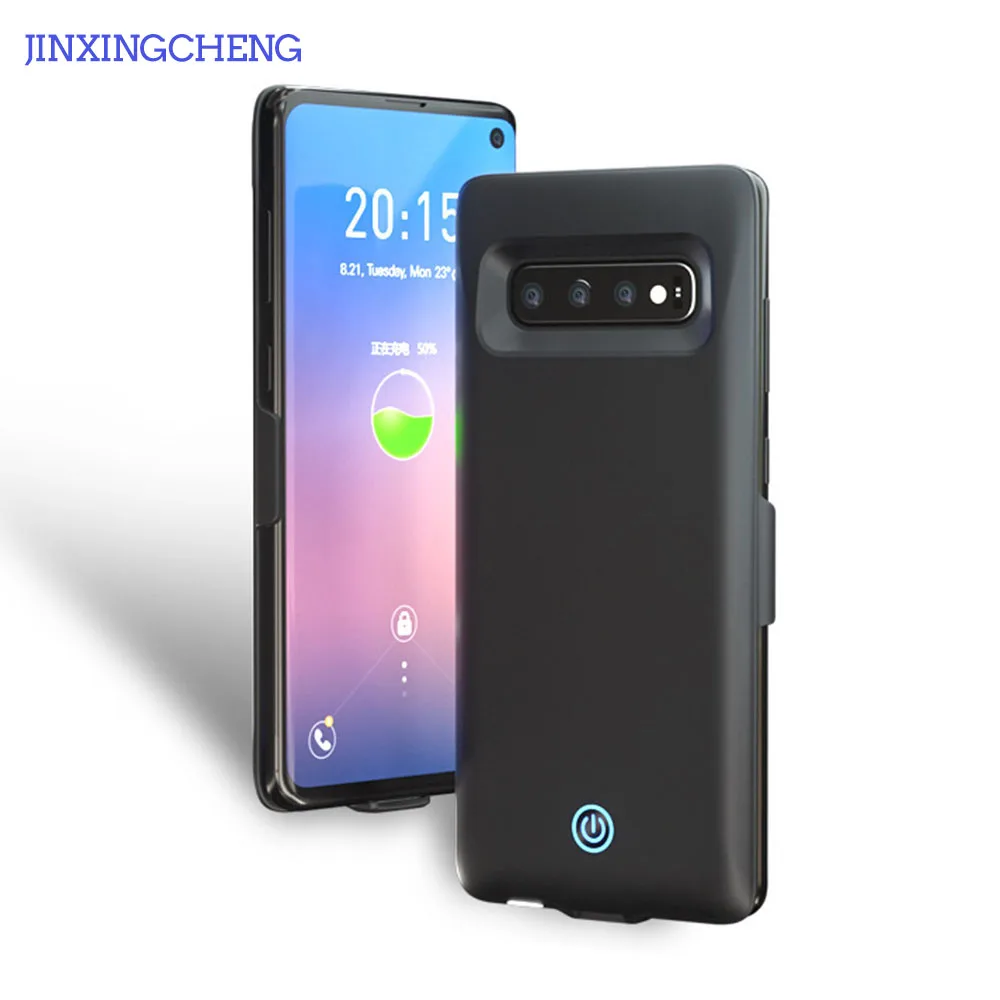 

JINXINGCHENG Portable Charger Battery Case for Samsung Galaxy S10+ 7000mah Back Clip Fast Charger for Galaxy S10e 7000mah Cover