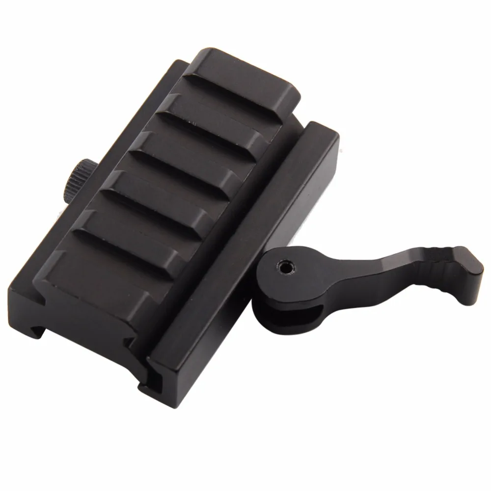 Quick Release 0.5" Low Profile Riser Block Mount Fit for Weaver Picatinny Rail 