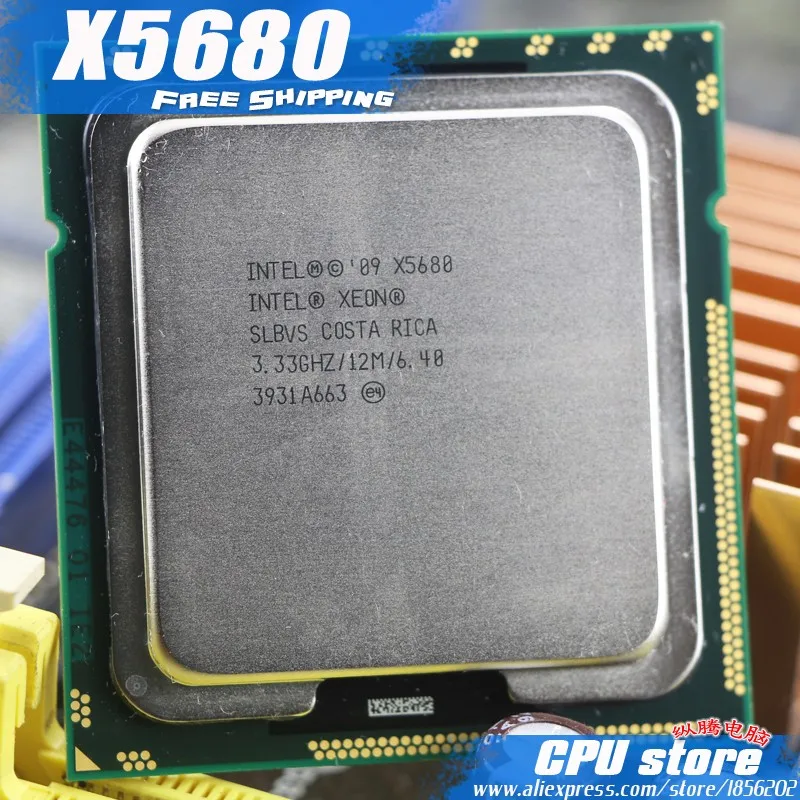 Процессор Intel Xeon X5680 cpu/3,33 ГГц/LGA1366/12 МБ кэш L3/шесть ядер/серверный cpu, есть, ЦП X5670