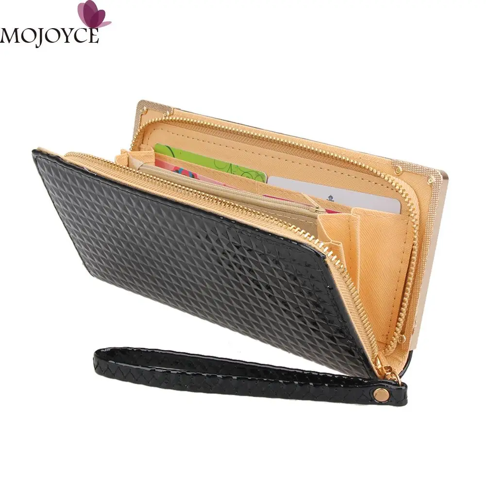 

PU Leather Women Wallets 2017 Fashion Famous Brand Buckle Coin Purse Plaid Wallet Female Clutch Carteras Money Pocket Carteira