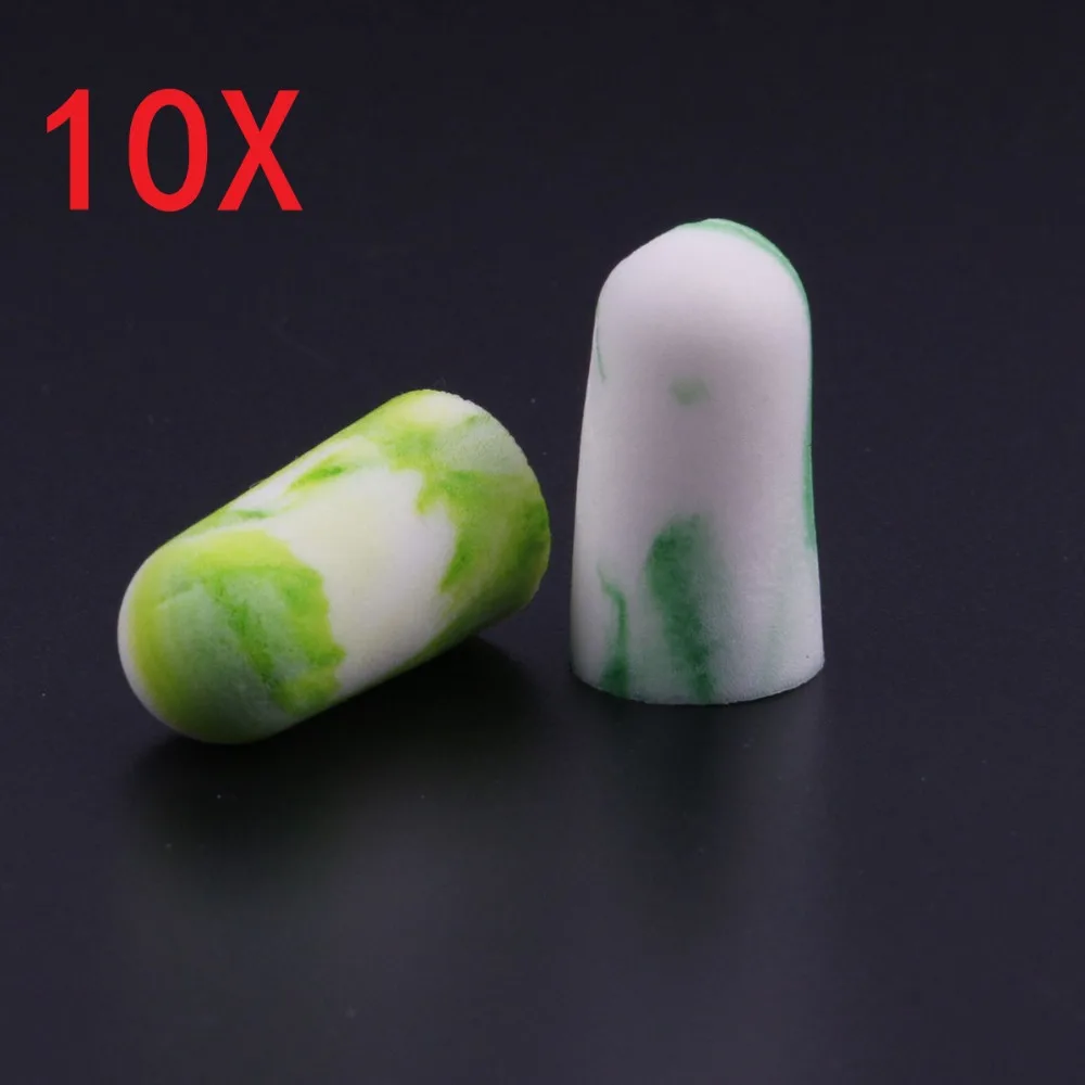 10PCS Soft Foam Ear Plugs Travel Sleep Soundproof Noise Prevention