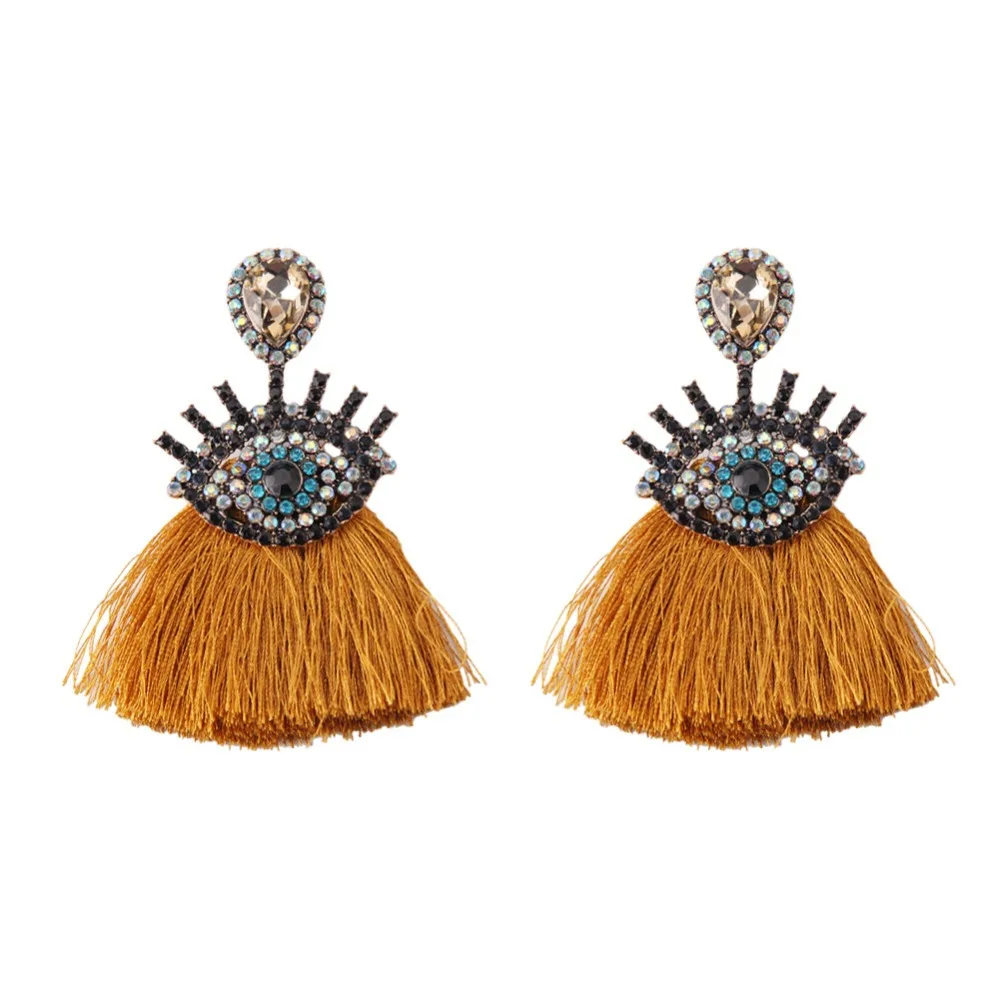 

Boho Fashion Dangle Tassel Earrings For Women Geometric Fringed Multicolored Drop Earrings Wedding Party Girl Gifts ETD29
