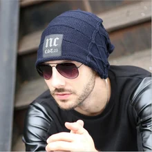 Мужская зимняя шапка, шапка бини, вязаная зимняя шапка, шапки s Skullies, женские зимние шапки для папы, Мужская теплая шапка-ушанка, шерстяная шапка