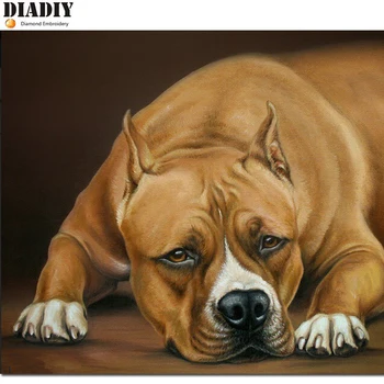 

New 5d diamond embroidery kits cross-stitch animal dog home decor diamond painting mosaic diy pcitures paint needlework