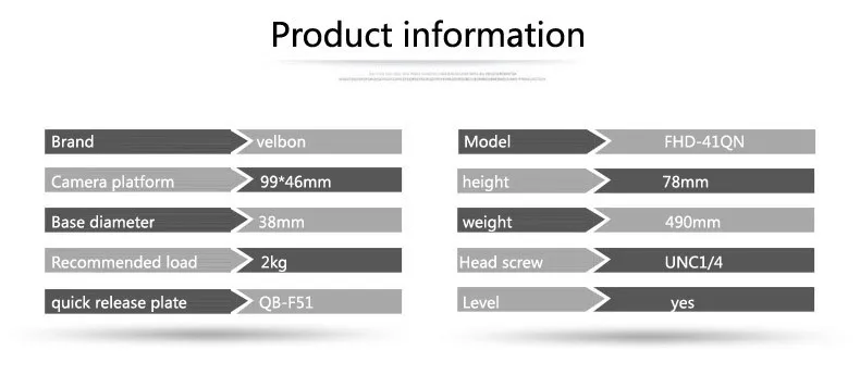 Velbon FHD-41QN-2