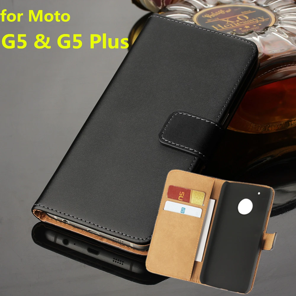 

Premium Leather Flip Cover for Moto G5 Luxury Wallet Cover Case For Motorola Moto G5 Plus card holder holster phone shell GG