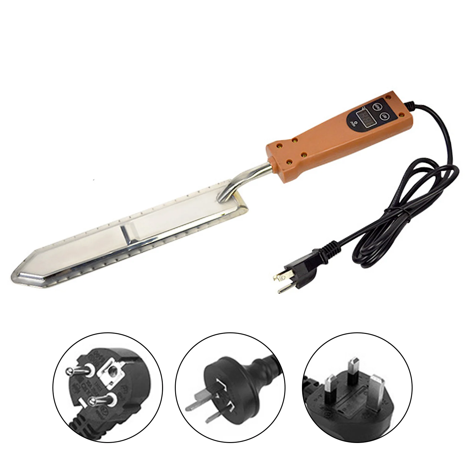 

Stainless Steel Electric Temperature Control Honey Knife Cutter Tool with Display Screen for Beekeeper Beekeeping Bee Supplies