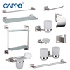 Gappo New Towel Bar Dresser Clip Paper Holder Toothbrush Holder Bath Towel Back Towel Ring Bathroom Accessories Soap Set G17T11 ► Photo 1/6