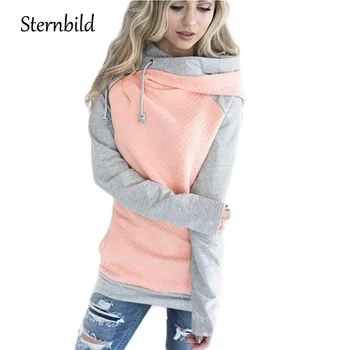 

Plus size Hoodies Women Pullover Hoodie Female Patchwork Double Hood Hooded Sweatshirt Spring Coat Warm Hoody Curve Appeal XXXL