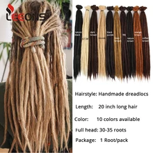 Leeons Handmade Dreadlocks Hair Extensions Crochet Hair Kanekalon Synthetic Hair 1Strands Dreadlock For Women And Men 20 Inch Leeons Handmade Dreadlocks Hair Extensions Crochet Hair Kanekalon Synthetic Hair 1Strands Dreadlock For Women And Men 20 Inch