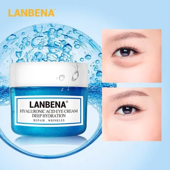 

Lanbena Hyaluronic Acid Eye Cream Ageless Dark Circle Eliminating Puffiness Eye Bags Repair Soothing Replenishing Anti Winkles