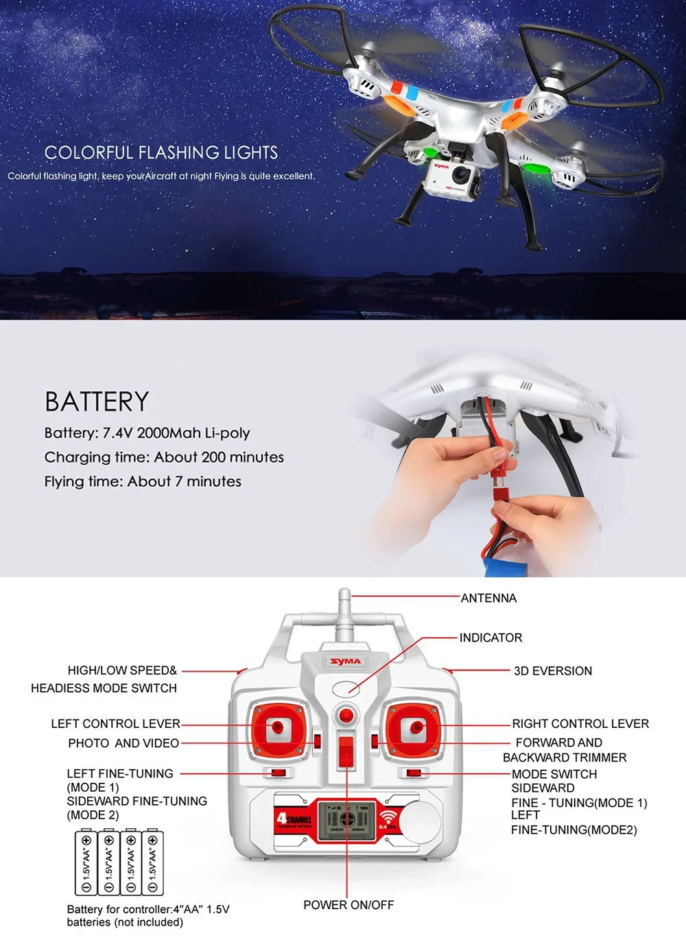 SYMA X8G Модернизированный Квадрокоптер SYMA X8 X8C Дроны с камерой HD 5MP Безголовый режим RC вертолет Квадрокоптер Дрон с камерой