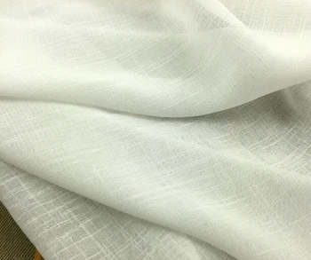 

2 meters 150cm 59.05" width ivory linen yarns fabric robe dress skirt shirt materials MM288